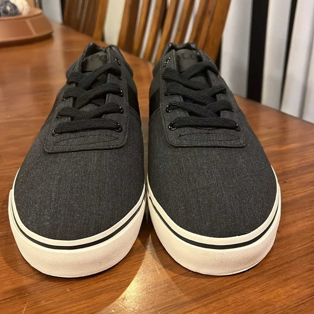 Polo Ralph Lauren Hanford black heather ripstop Shoes Sneakers new Mens Sizes